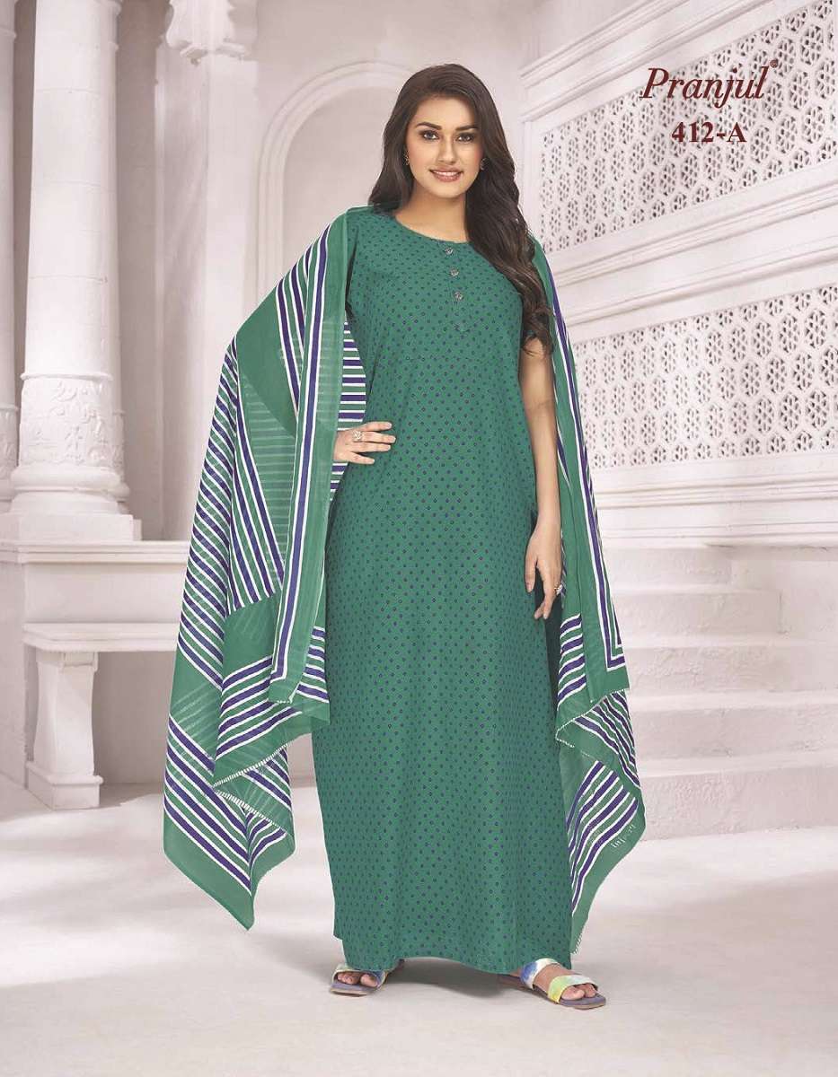 Pranjul Pratishtha Long Nighties With Dupatta -Wholesale Catalog