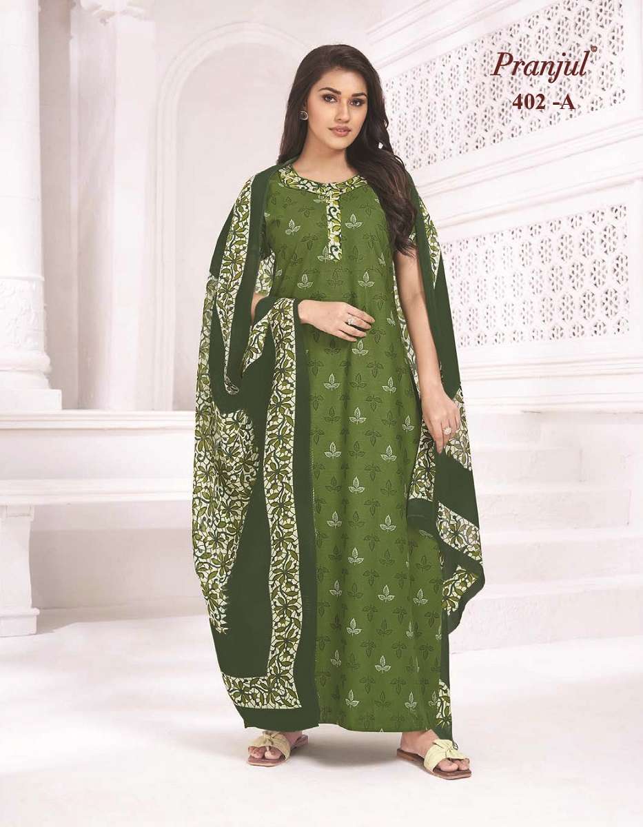 Pranjul Pratishtha Long Nighties With Dupatta -Wholesale Catalog