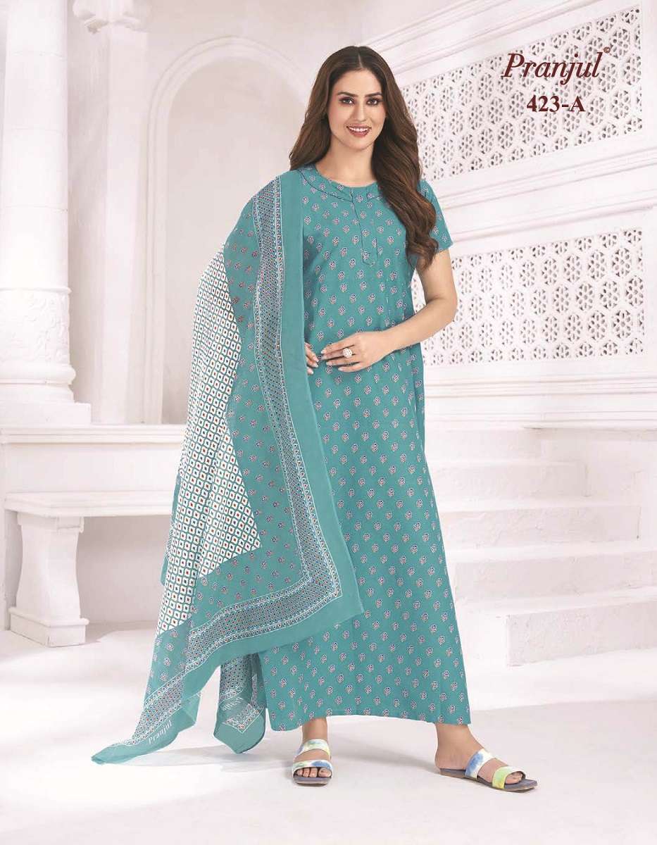 Pranjul Pratishtha Long Nighties With Dupatta -Wholesale Catalog