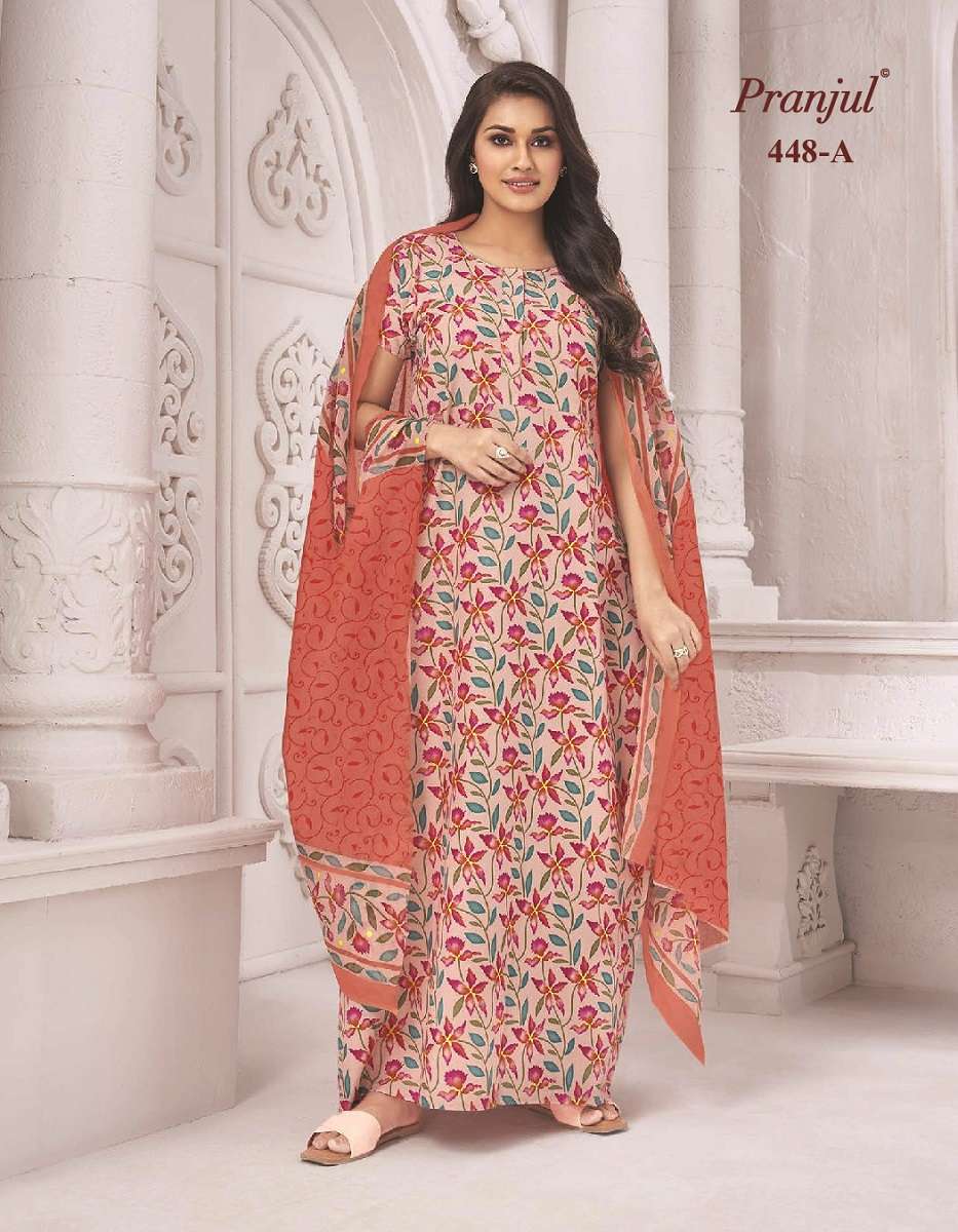 Pranjul Pratishtha Long Nighties With Dupatta -Wholesale Catalog