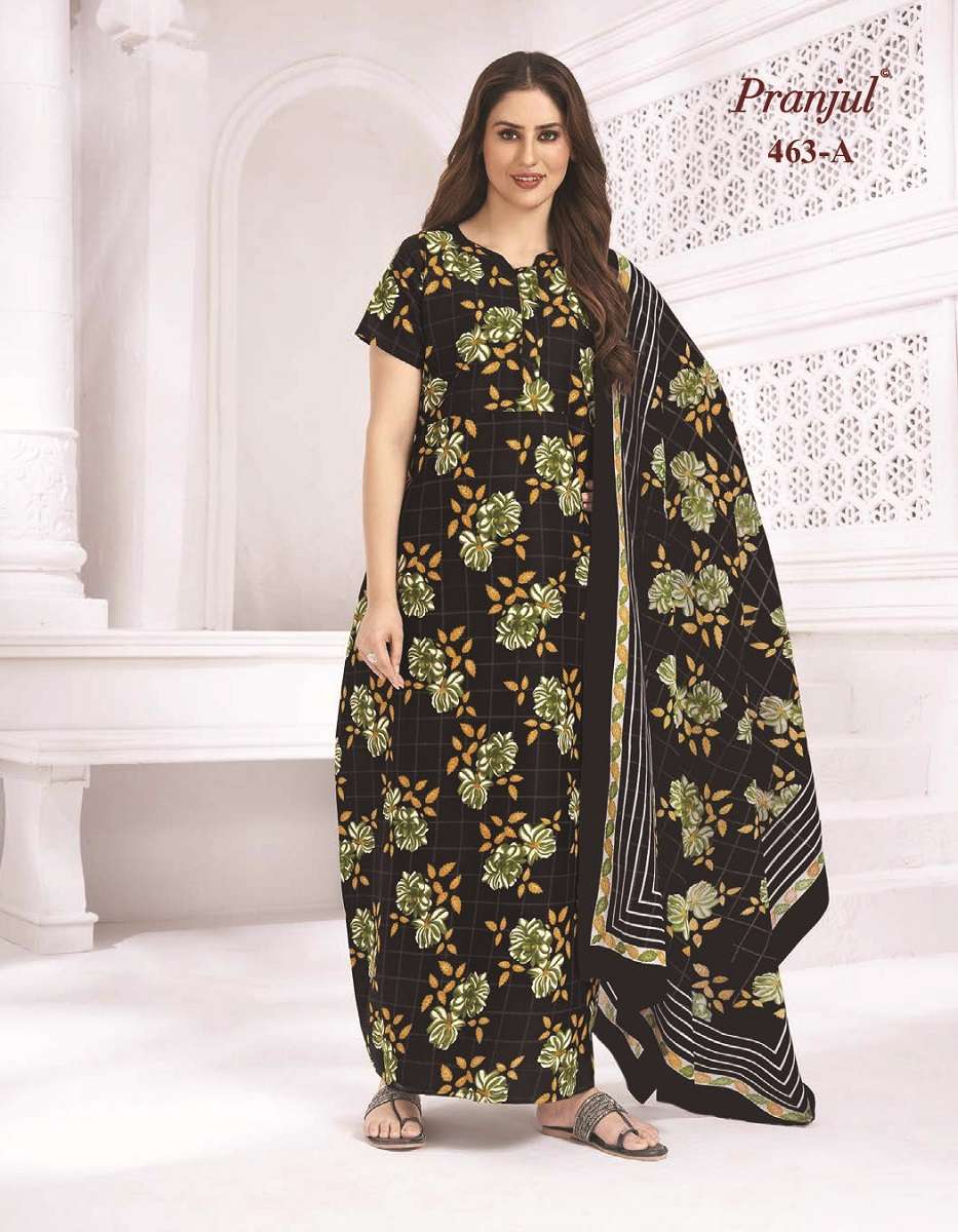 Pranjul Pratishtha Long Nighties With Dupatta -Wholesale Catalog