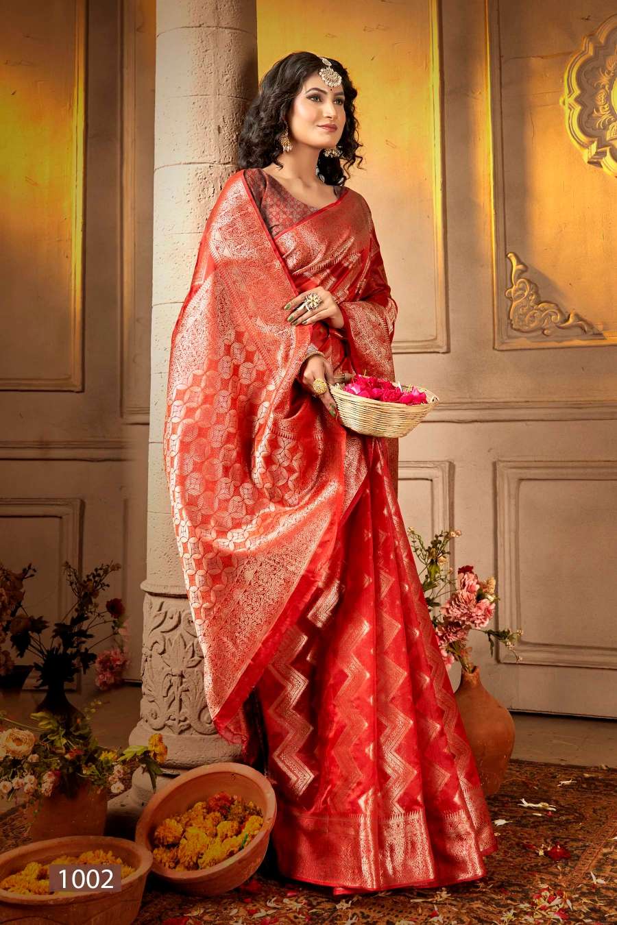 Kanchi Organza Saree in Pragnya Sarees | Wholesale & Retail | ప్రజ్ఞ సారీస్  - YouTube