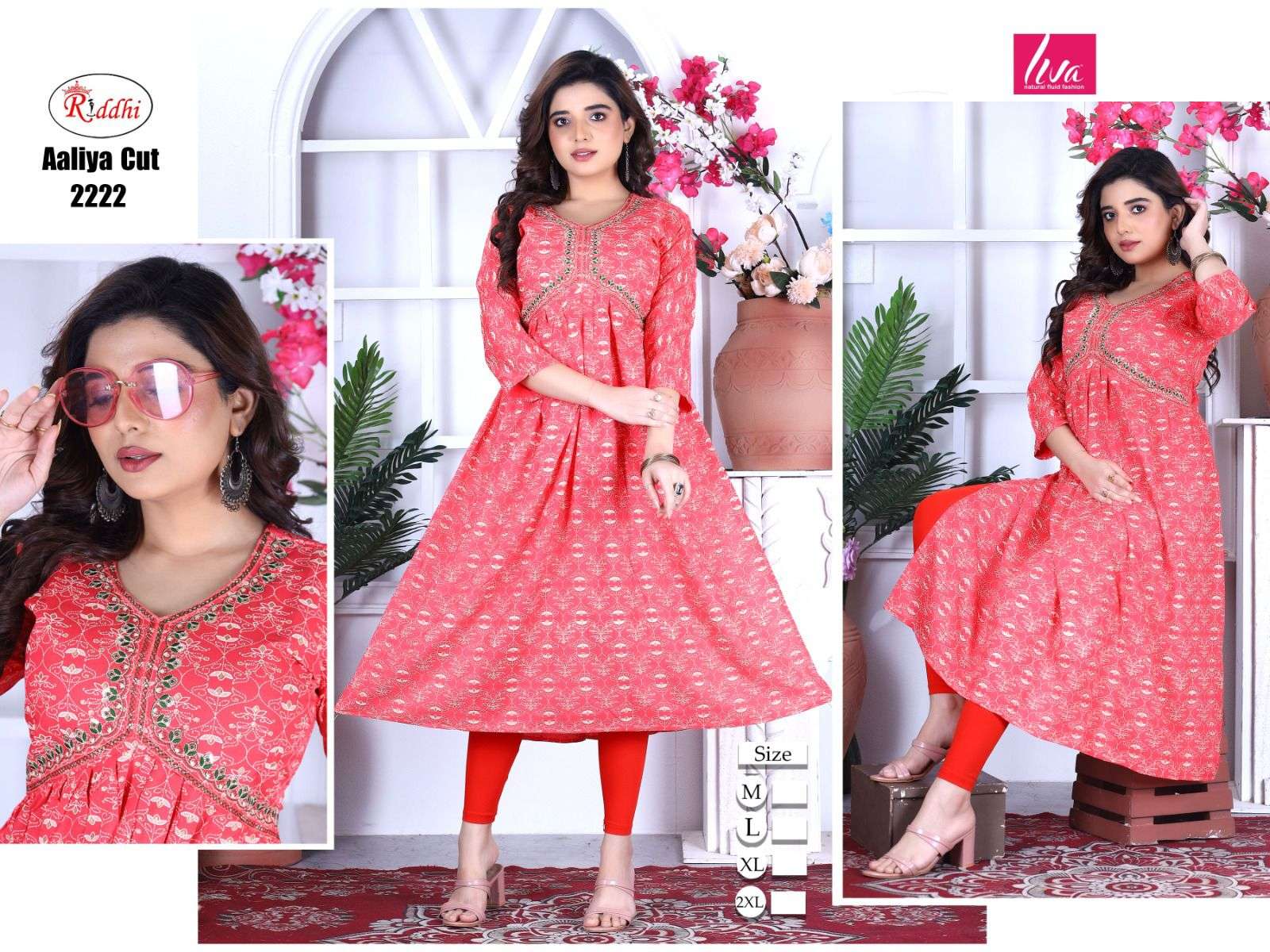 AALIYA CUT vol -2 HEAVY EMBROIDERY & SEQUENCE WORK Kurti Wholesale catalog