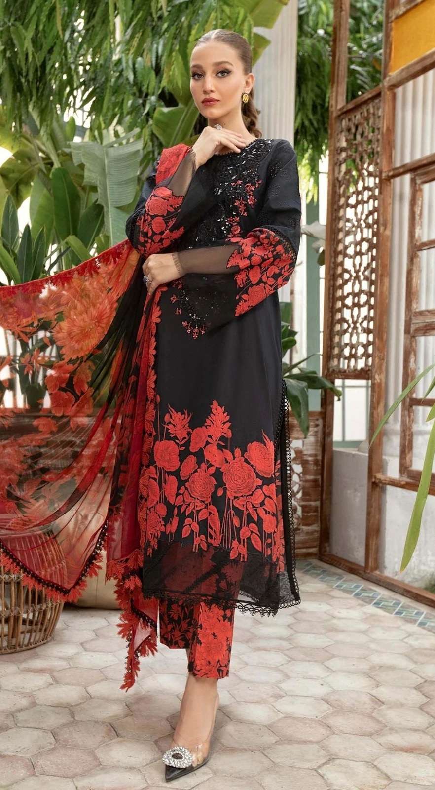 Aasha M Print Vol 6 Cotton Dupatta Pakistani Suits Wholesale catalog