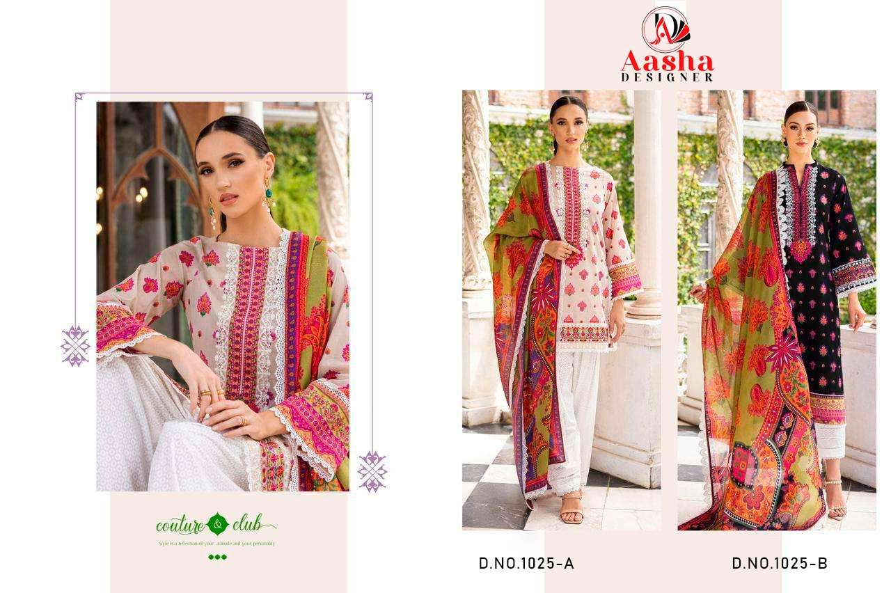 Aasha M Print Vol 7 Chiffon Dupatta Pakistani Suits Wholesale catalog