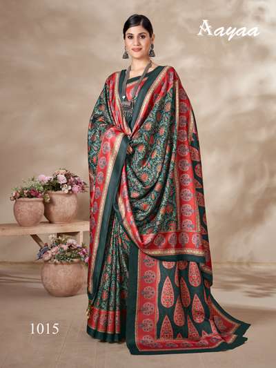 Aayaa Pashmina Vol 2 Winter Wear Saree Wholesale catalog