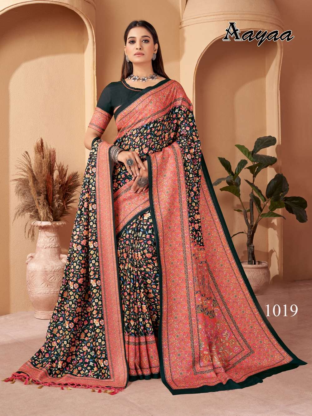 Aayaa Pashmina Vol 3 Winter Wear Saree Wholesale catalog