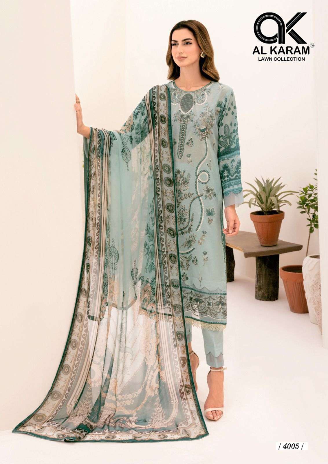 Al Karam Queens Court Vol 4 Cotton Dress Material Wholesale catalog