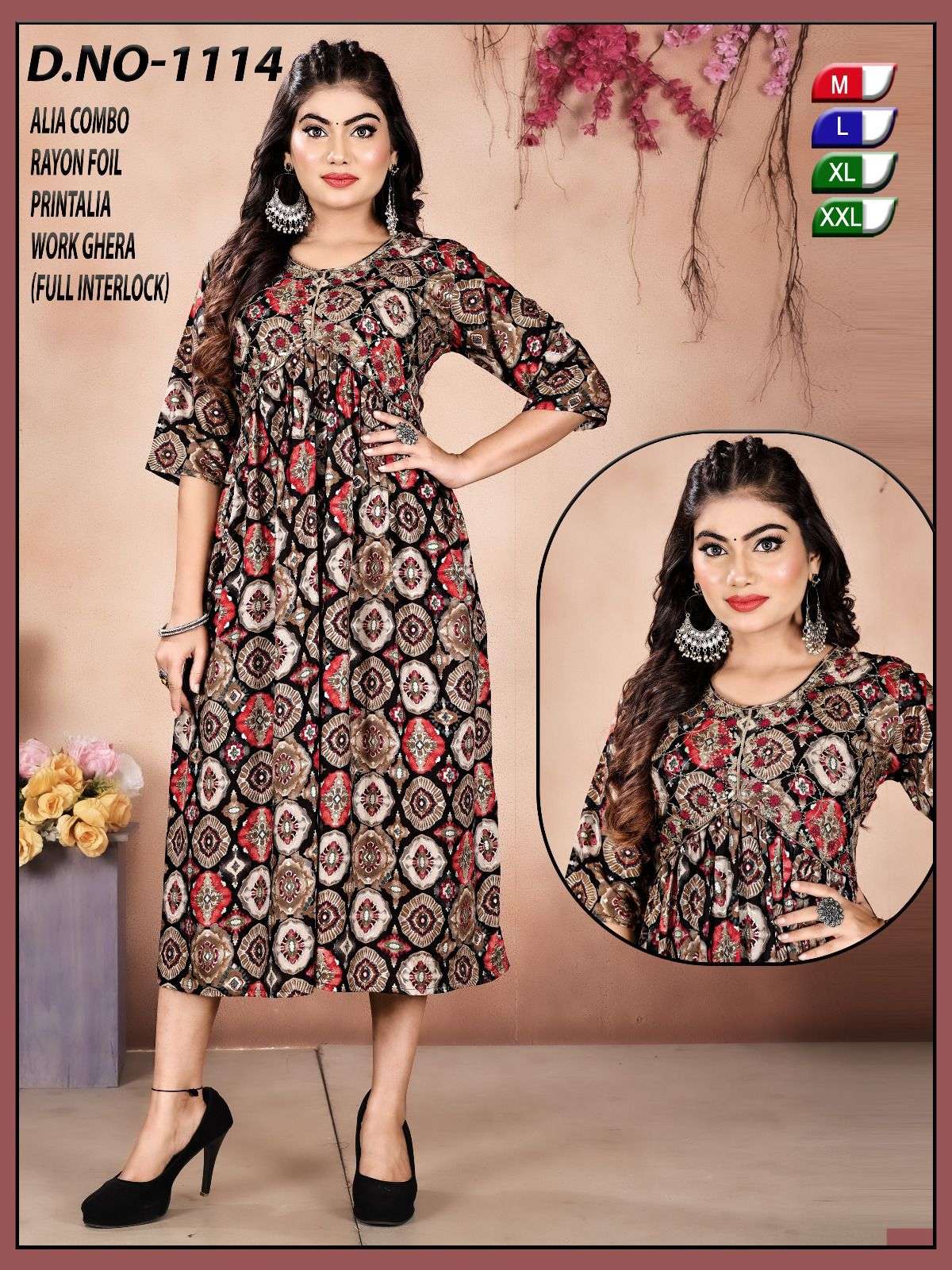 ALIA SERIES-1114.X  ALIA CUT Kurti Wholesale catalog