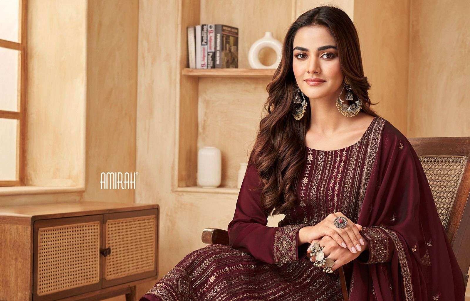 Amirah Elaina Rangoli Silk Embroidery Salwar Kameez Wholesale catalog