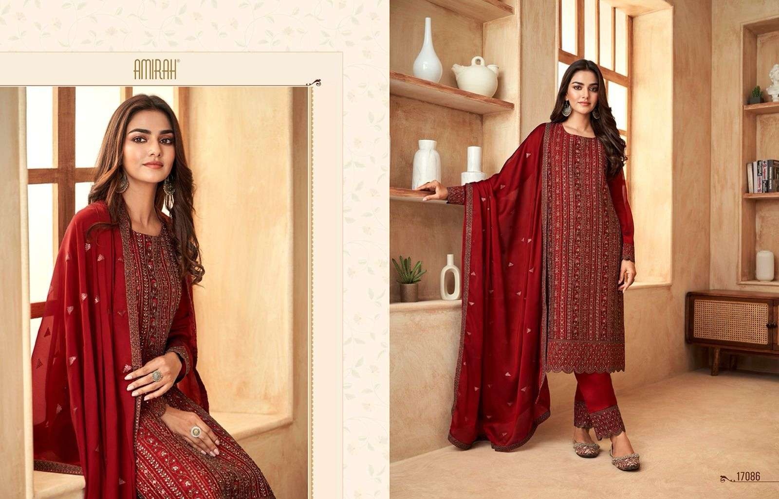 Amirah Elaina Rangoli Silk Embroidery Salwar Kameez Wholesale catalog