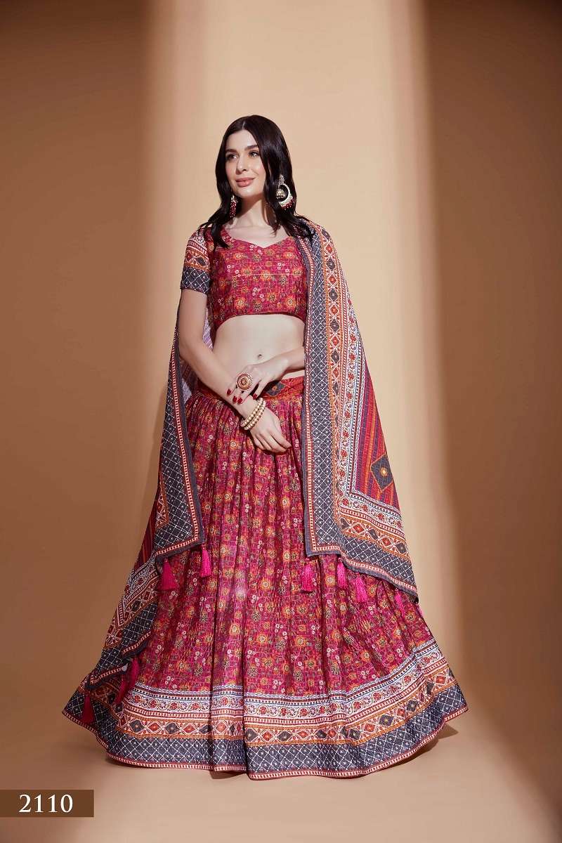 AMORA VOL – 1 RANI PINK CROCHET EMBROIDERED Lehenga Choli Wholesale catalog