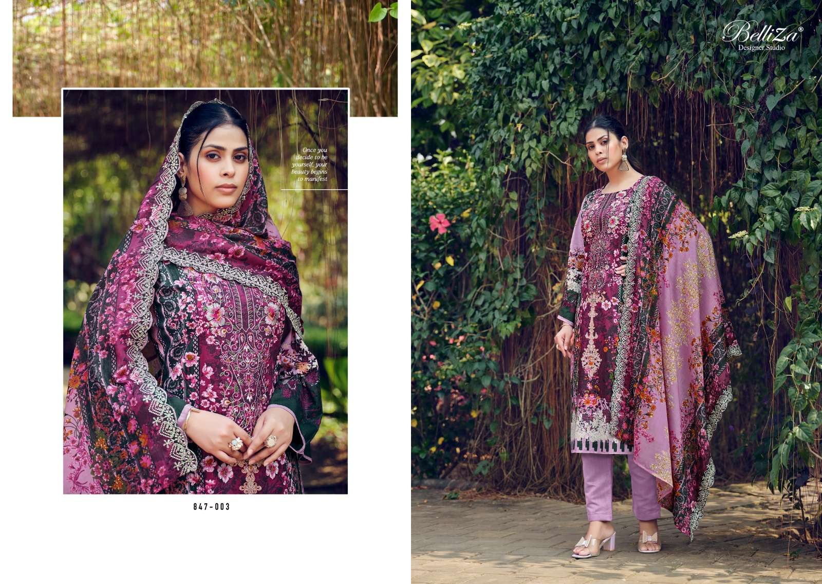 Belliza Guzarish 847 Exclusive Designer Dress Material Wholesale catalog