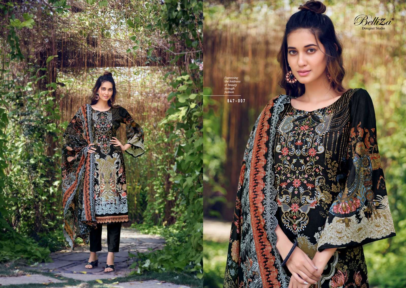 Belliza Guzarish 847 Exclusive Designer Dress Material Wholesale catalog