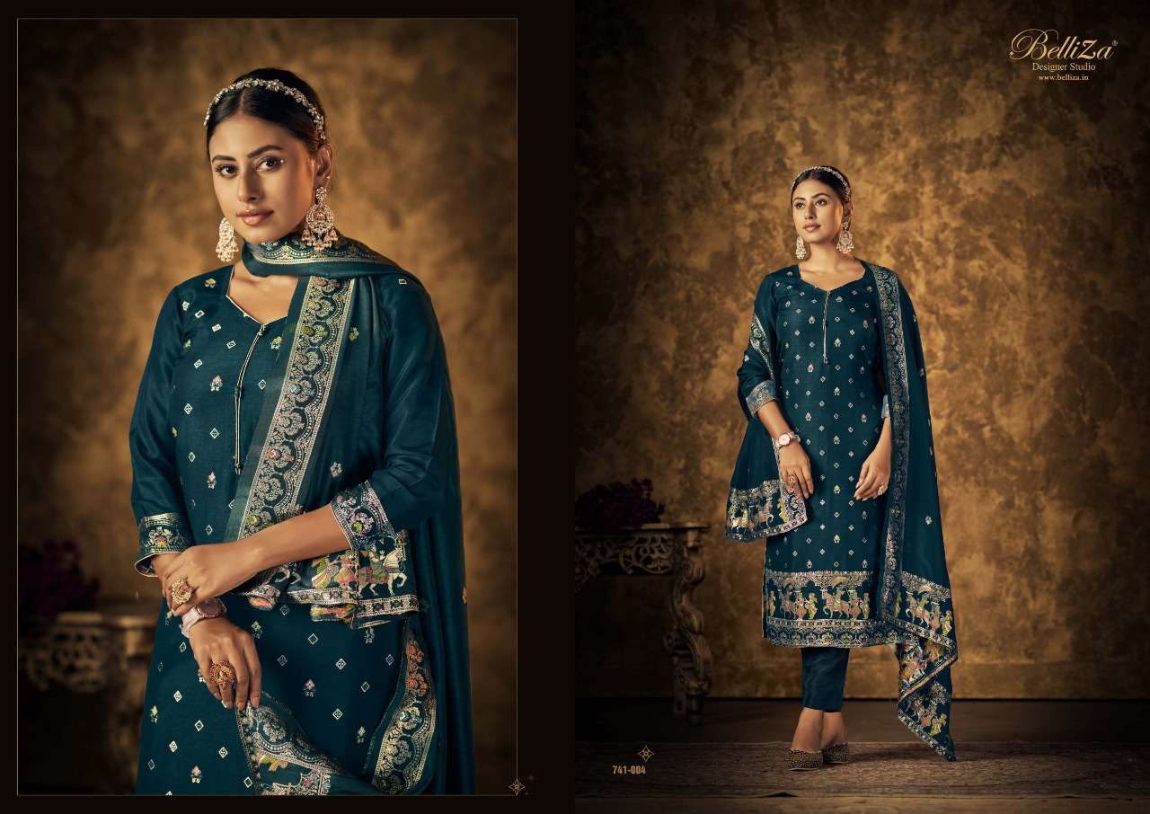 Belliza Saarang Dress Material Wholesale catalog