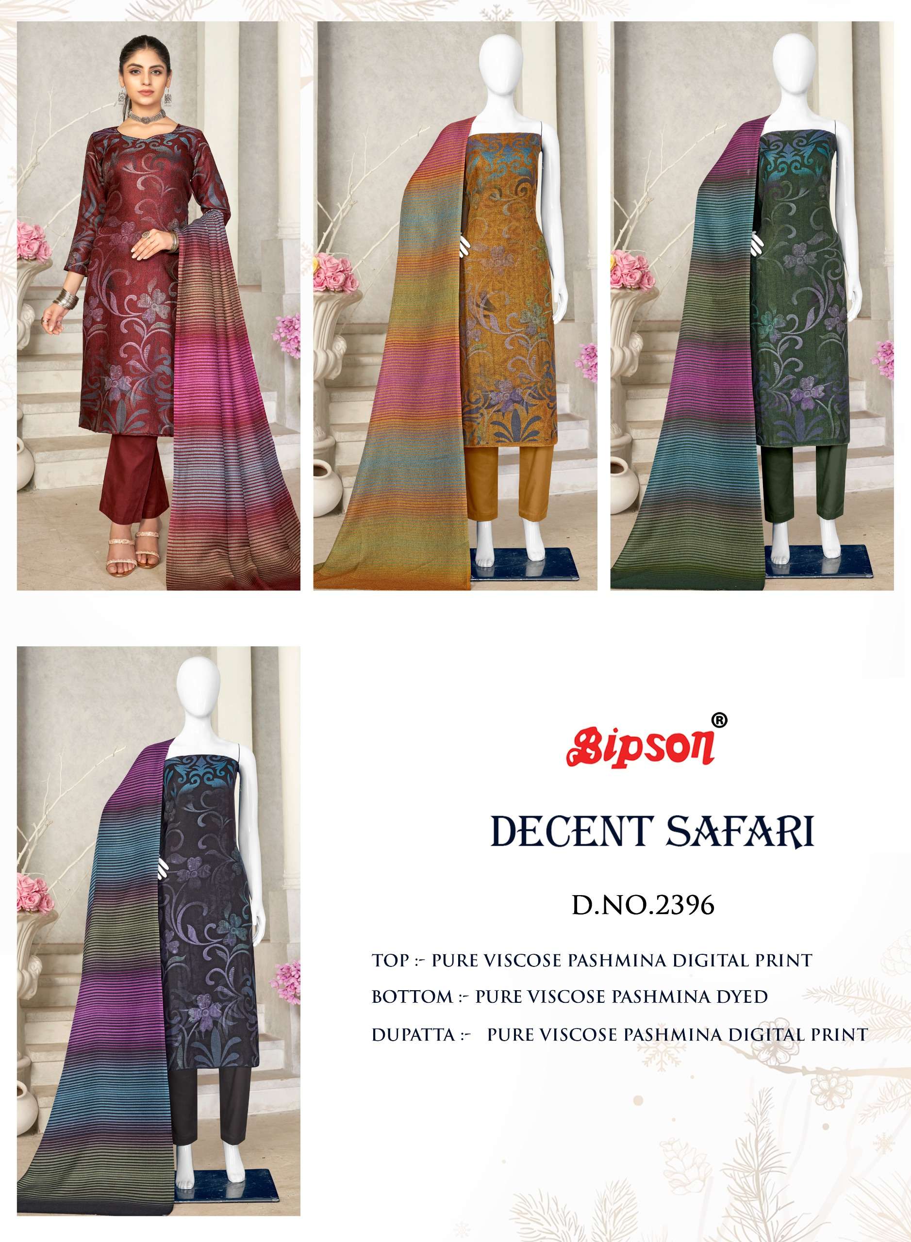 Bipson Decent Safari 2396 Dress Material Wholesale catalog