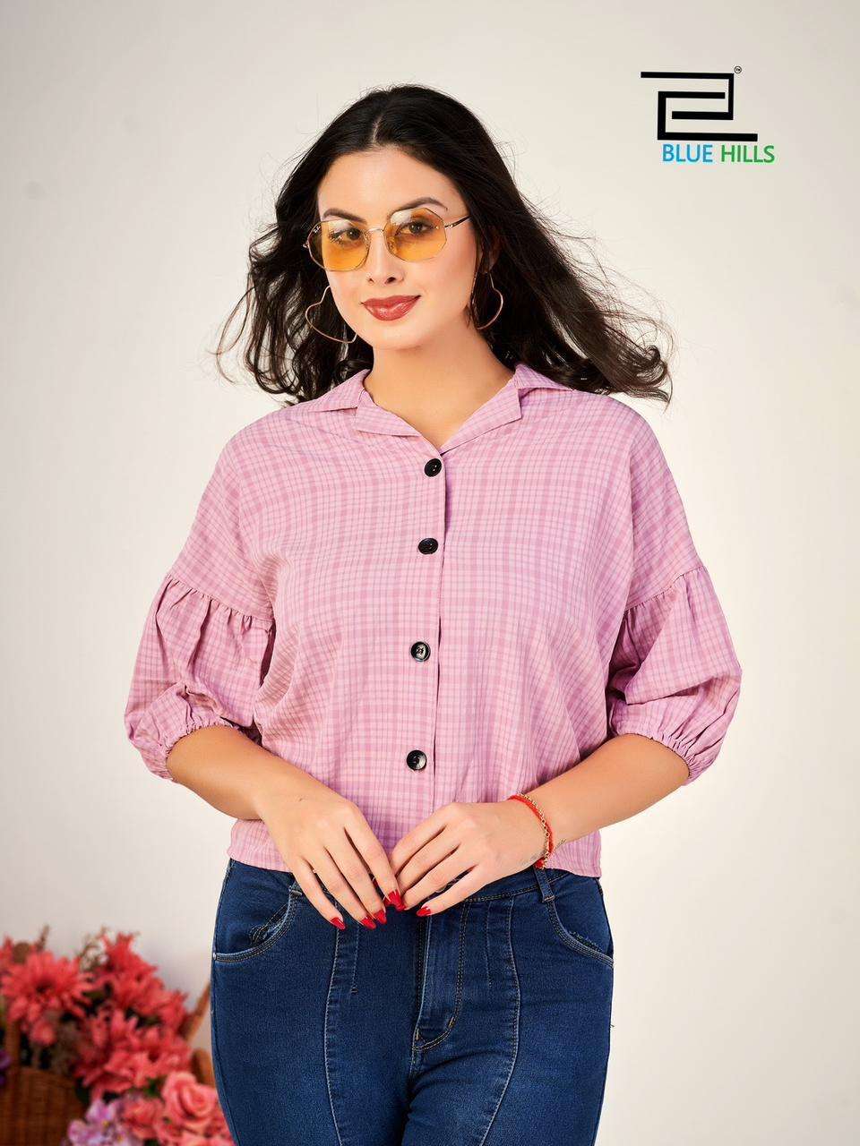 Blue Hills Martini Heavy Bsy Chex ladies Shirt Wholesale catalog