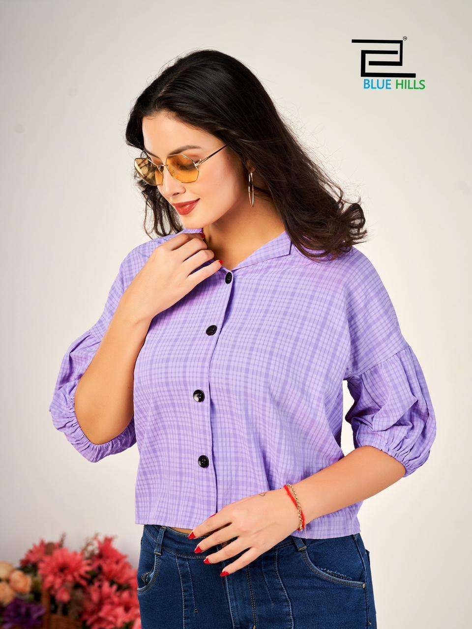 Blue Hills Martini Heavy Bsy Chex ladies Shirt Wholesale catalog