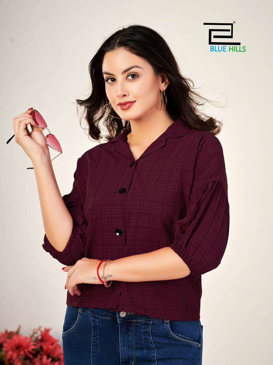 Blue Hills Martini Heavy Bsy Chex ladies Shirt Wholesale catalog