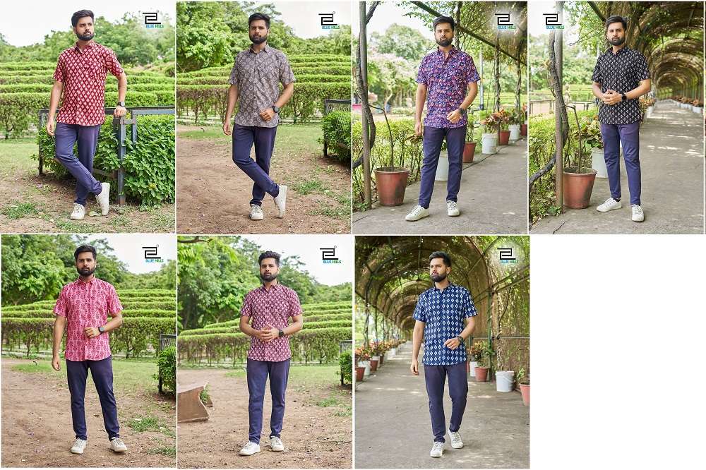 Blue Hills Mens 2.0 Mens Wear Printed Shirt Wholesale catalog