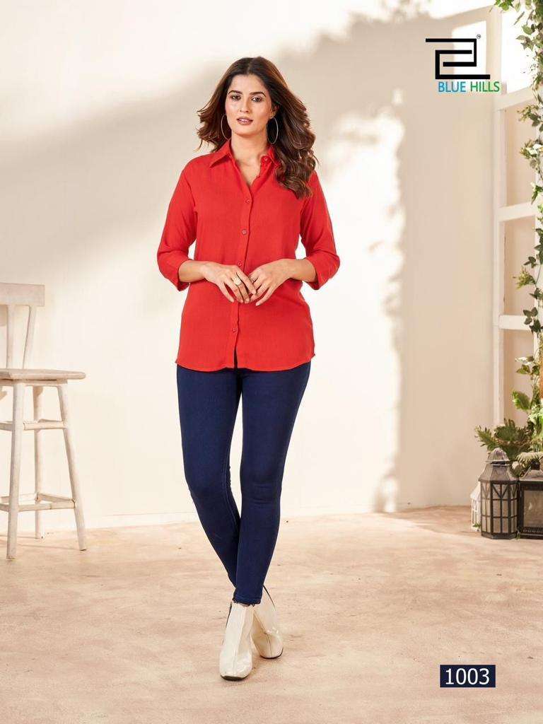 Blue Hills Traveller Rinkle Rayon Ladies Shirts Wholesale catalog