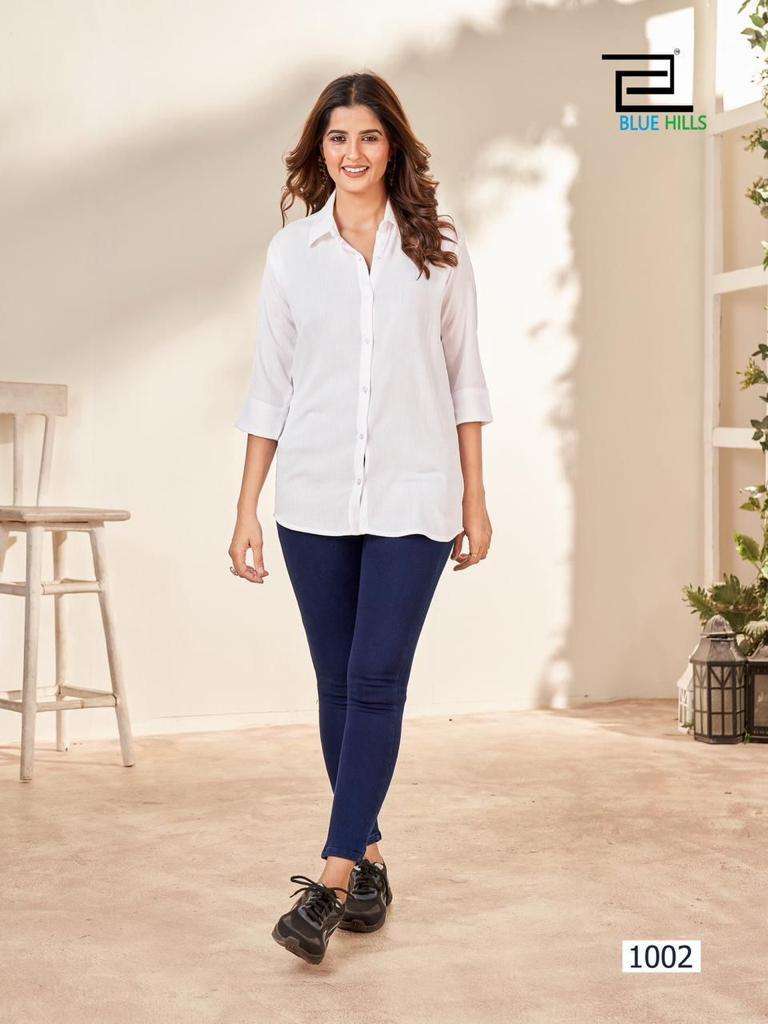 Blue Hills Traveller Rinkle Rayon Ladies Shirts Wholesale catalog