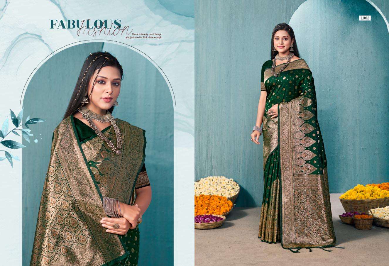 Bunawat Surjyoti Silk Designer Banarasi Saree Wholesale catalog