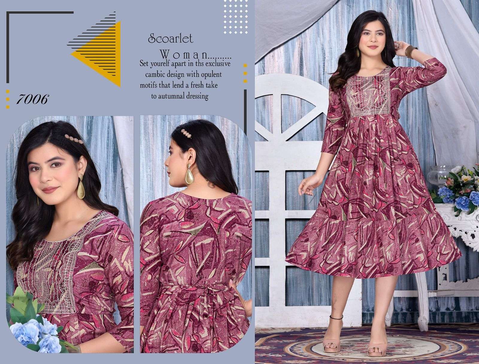 FT FLOWER FASHION Kurti Wholesale catalog