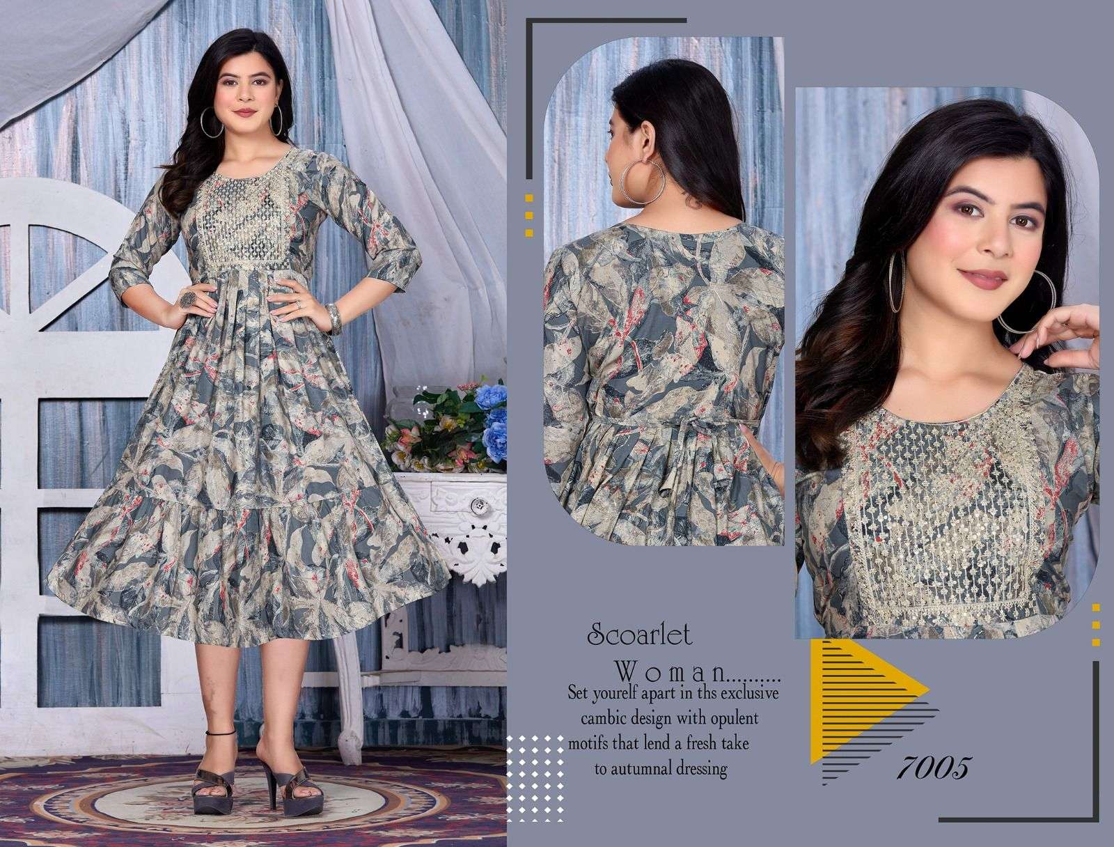 FT FLOWER FASHION Kurti Wholesale catalog