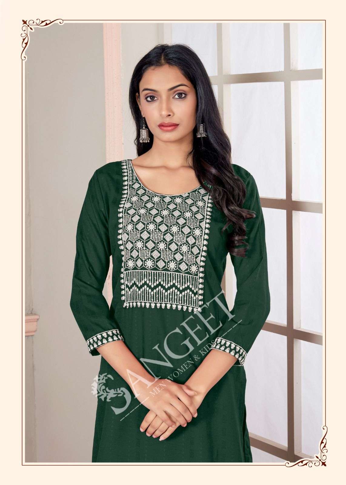 GEETA-3 RAYON PATTERN VISCOSE Kurti Wholesale catalog