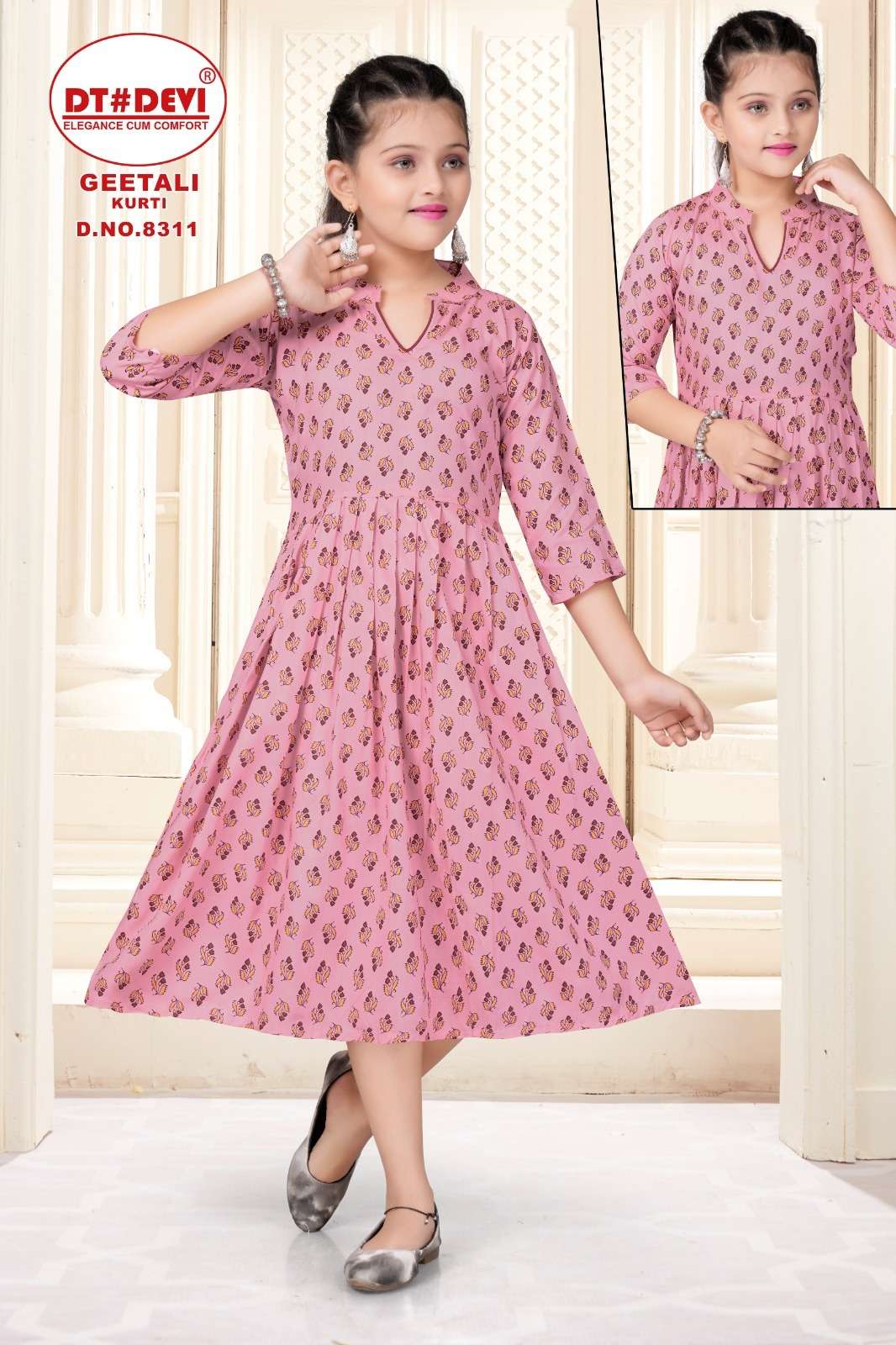 GEETALI REYON PRINT KURTI Wholesale catalog