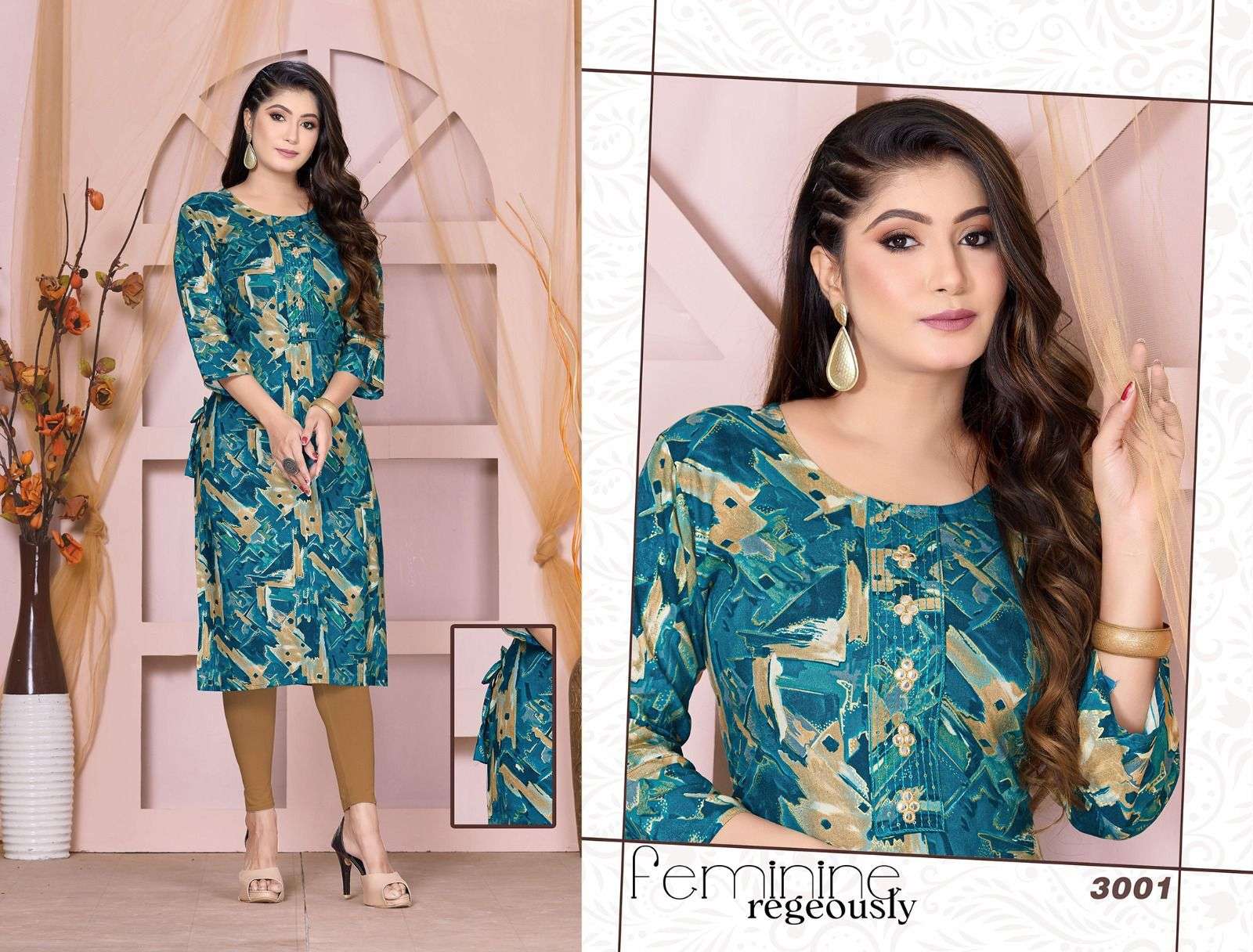 Golden Beauty Gorgeous Kurti Wholesale catalog