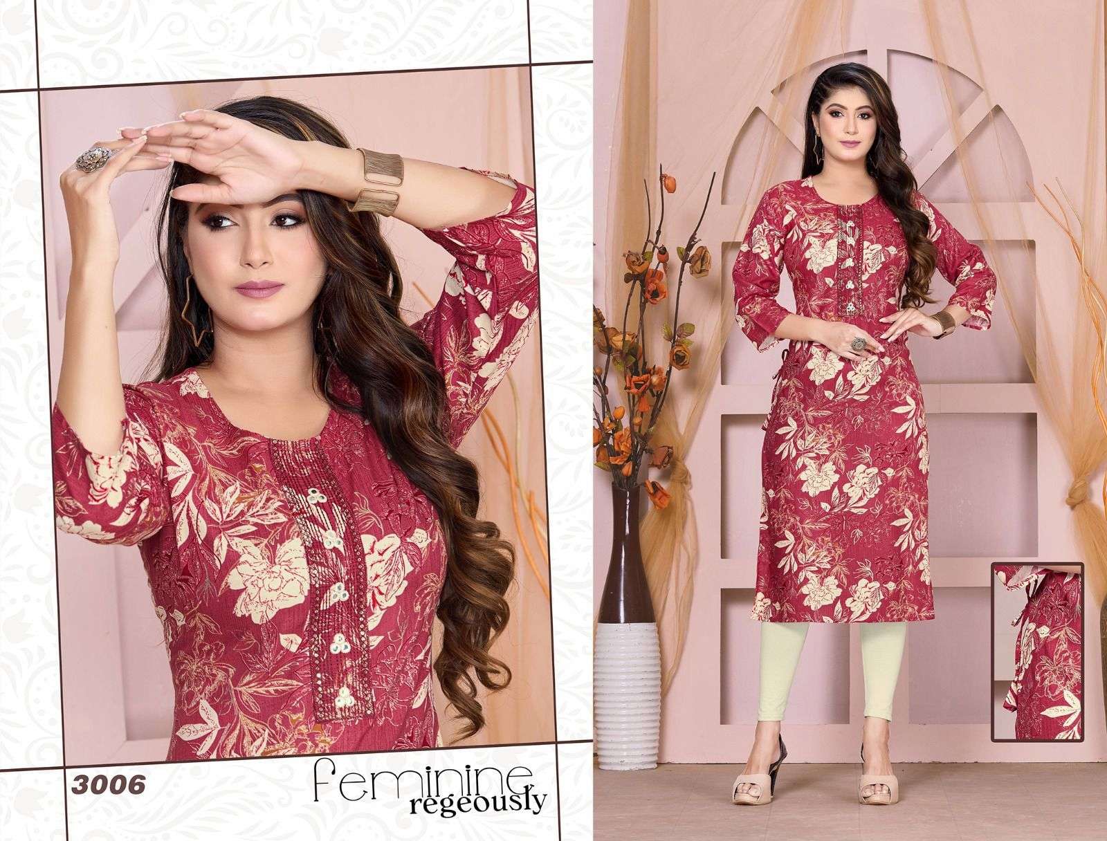 Golden Beauty Gorgeous Kurti Wholesale catalog