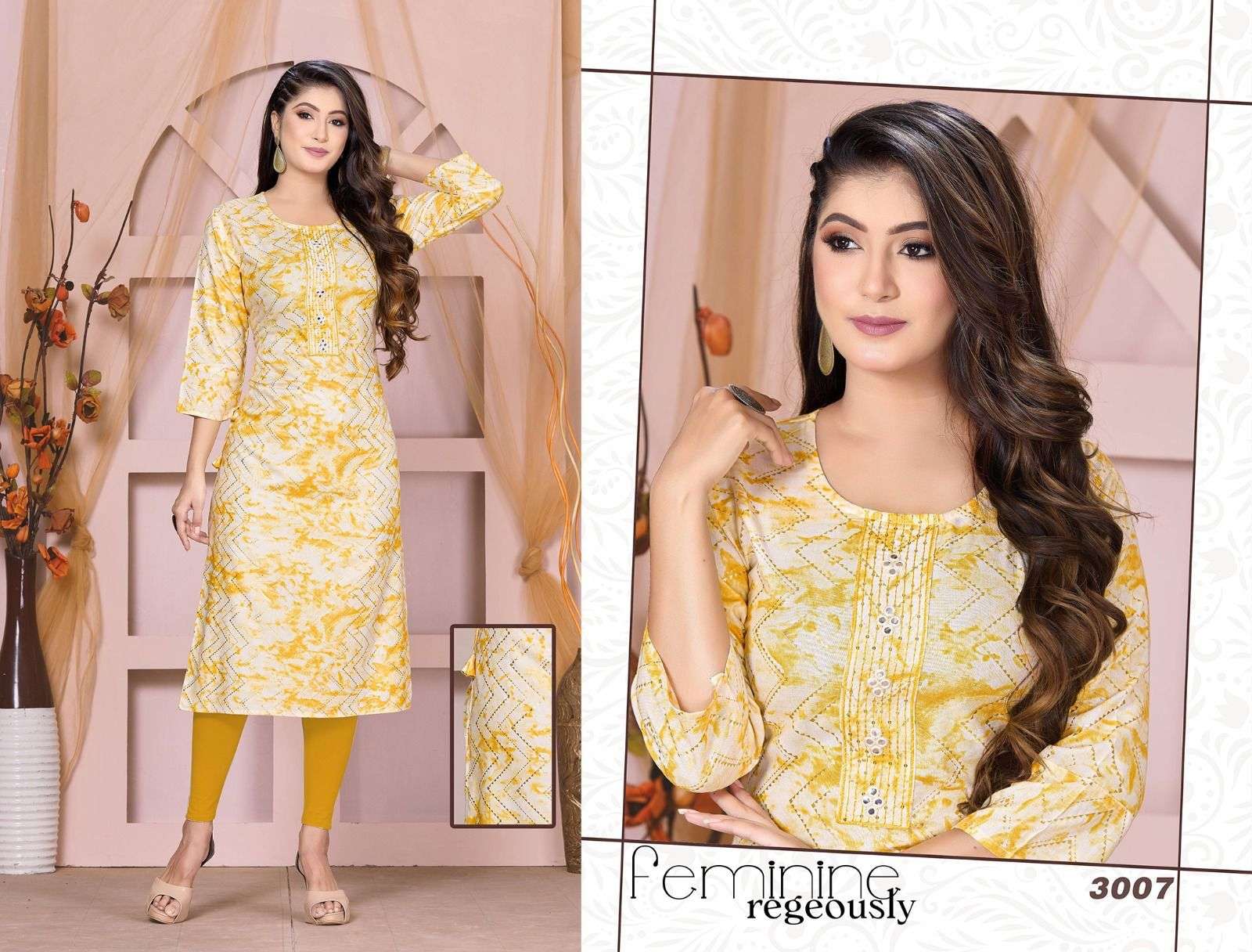 Golden Beauty Gorgeous Kurti Wholesale catalog