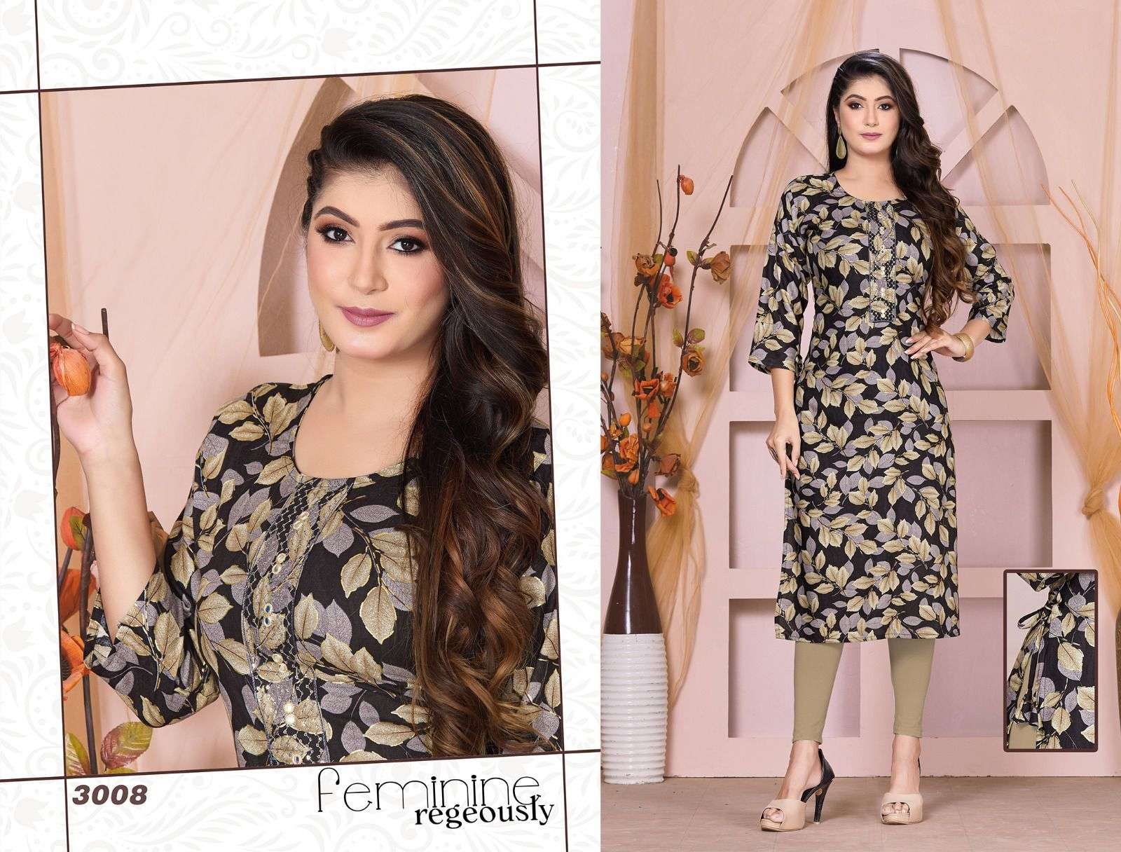 Golden Beauty Gorgeous Kurti Wholesale catalog