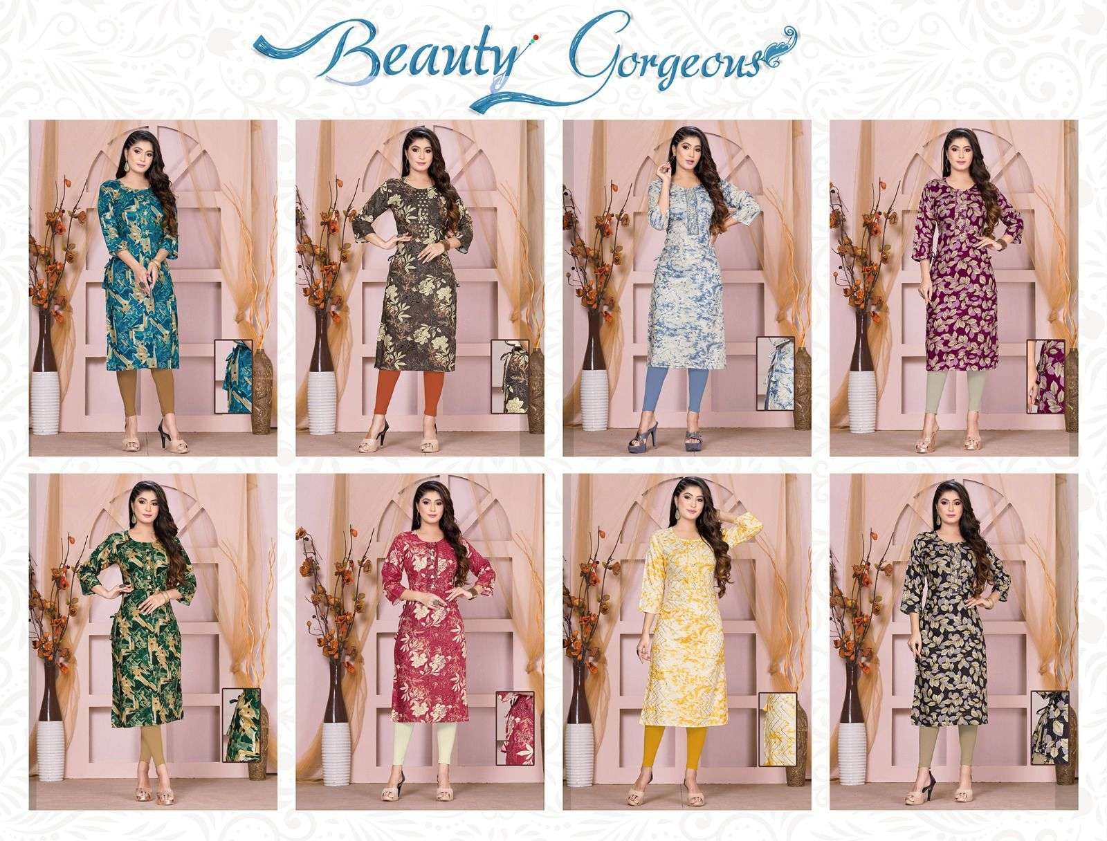 Golden Beauty Gorgeous Kurti Wholesale catalog