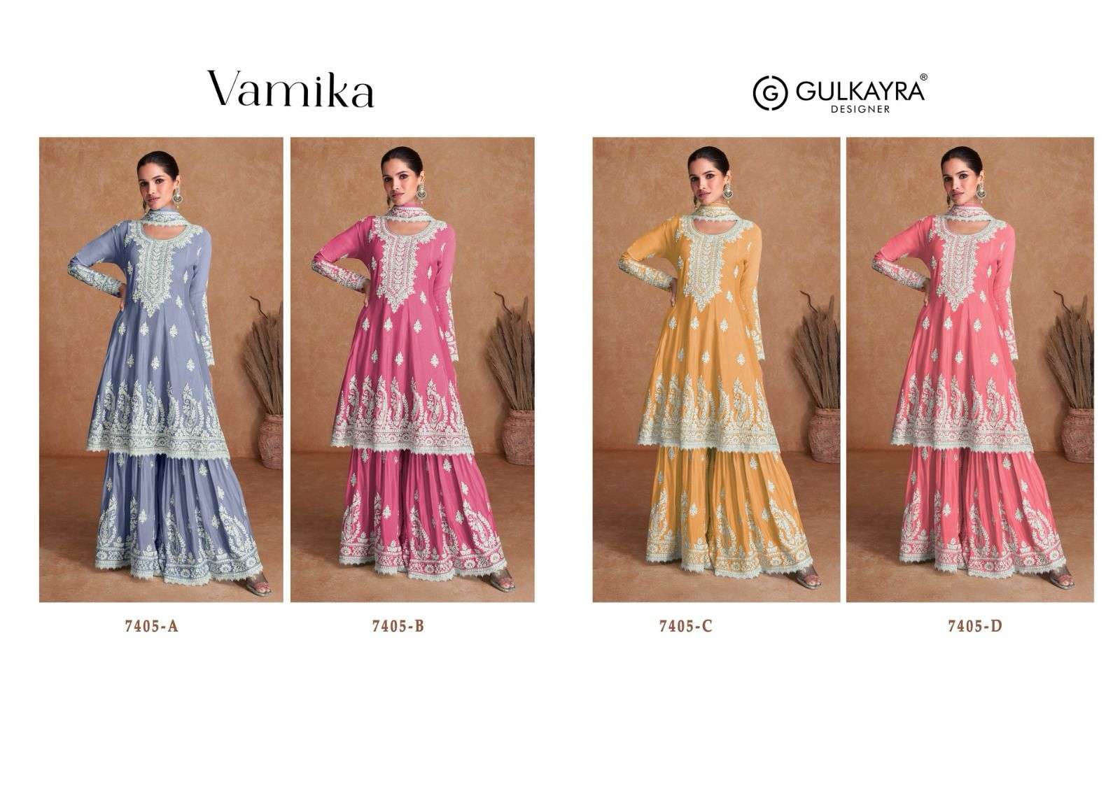 Gulkayra Vamika Real Silk Salwar Kameez Wholesale catalog