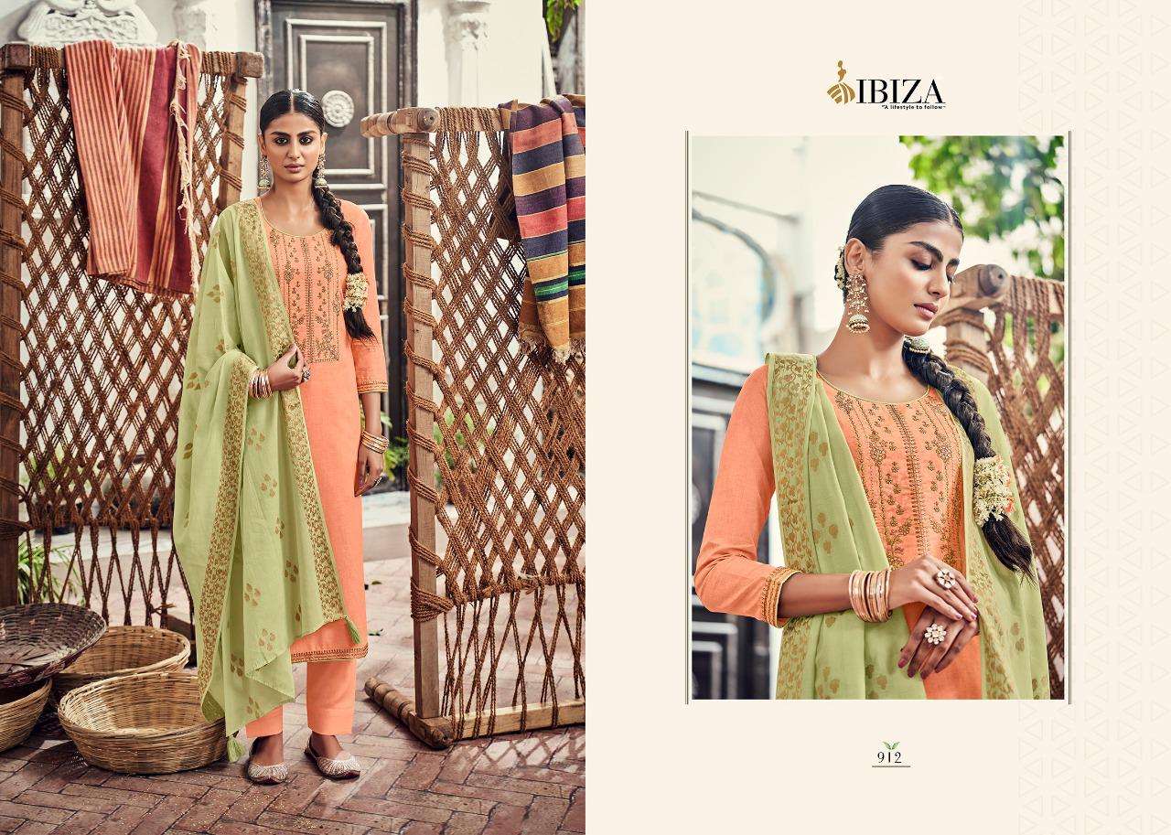 Ibiza Leaflet Lawn Cotton Designer Salwar Suit Wholesale catalog