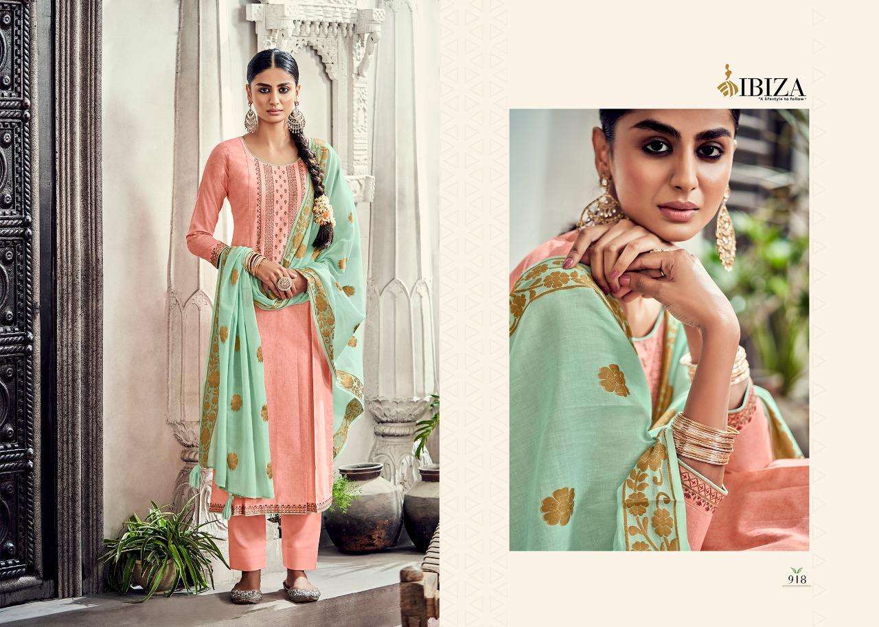 Ibiza Leaflet Lawn Cotton Designer Salwar Suit Wholesale catalog