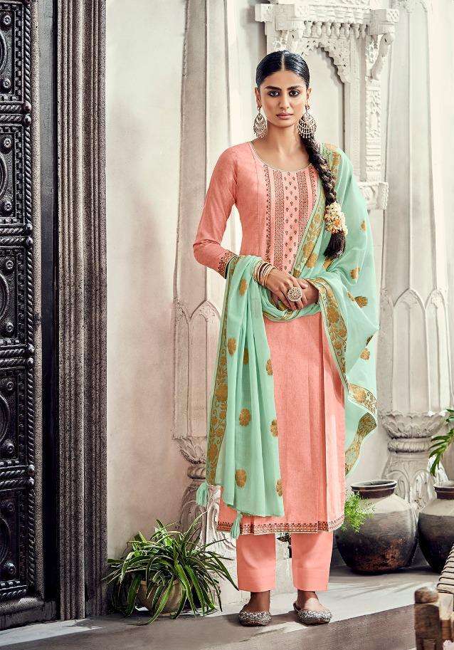 Ibiza Leaflet Lawn Cotton Designer Salwar Suit Wholesale catalog