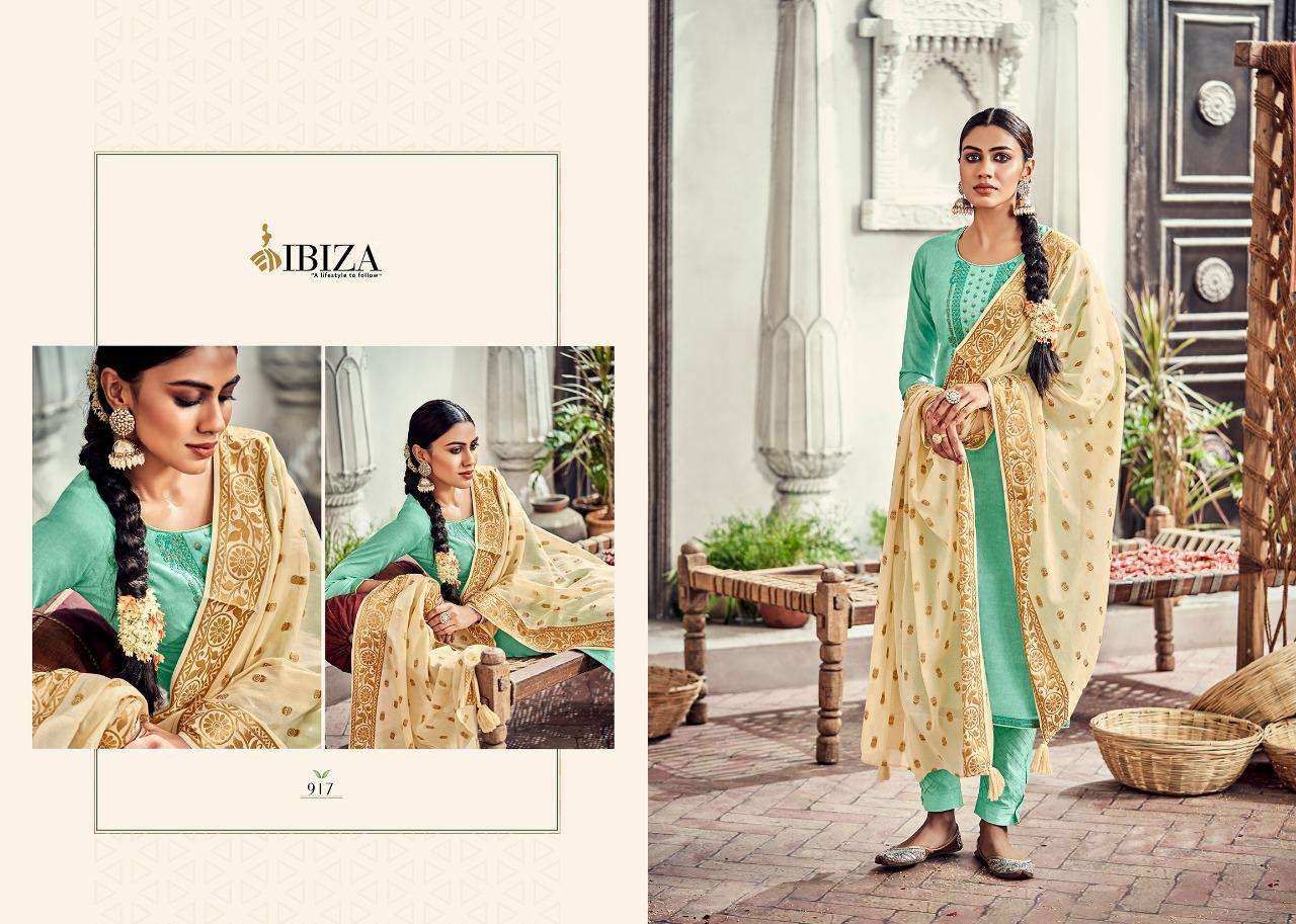 Ibiza Leaflet Lawn Cotton Designer Salwar Suit Wholesale catalog