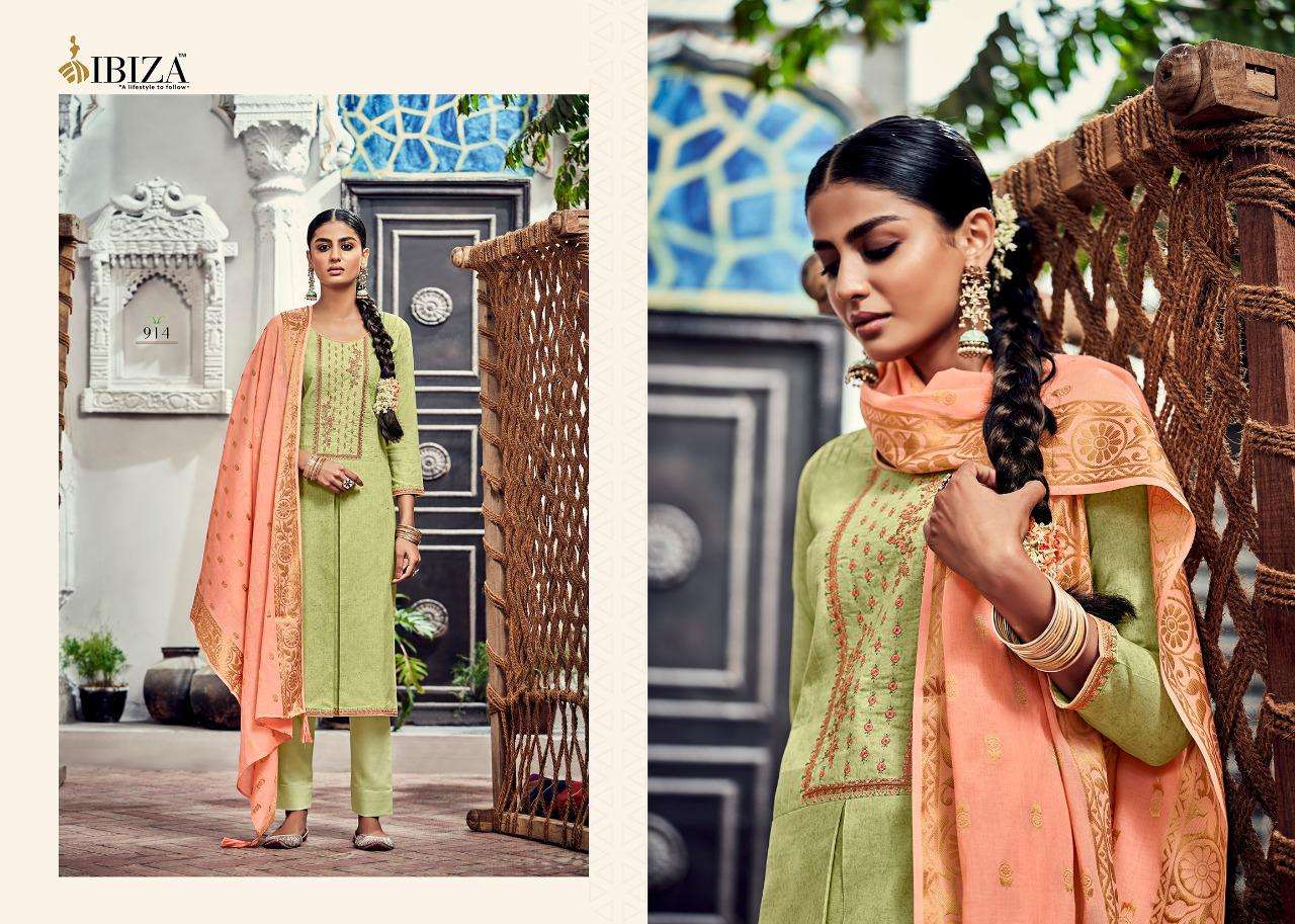 Ibiza Leaflet Lawn Cotton Designer Salwar Suit Wholesale catalog