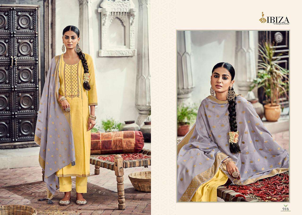 Ibiza Leaflet Lawn Cotton Designer Salwar Suit Wholesale catalog