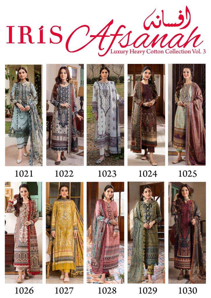 Iris Afsana Vol-3 -Dress Material -Wholesale Catalog