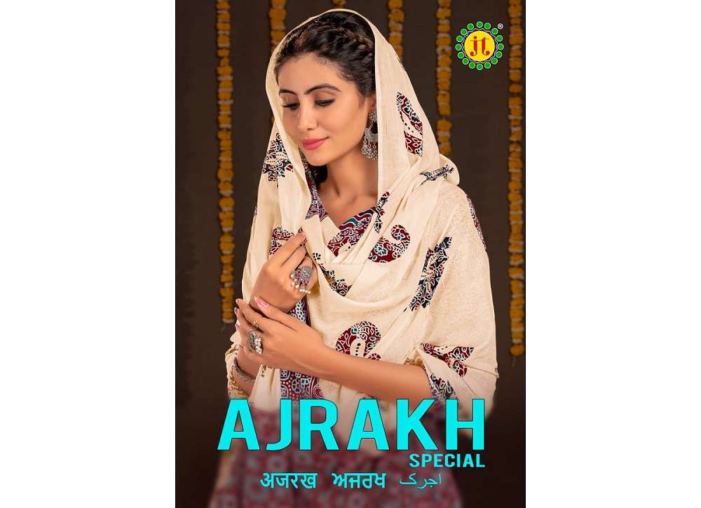 Jt Ajrakh Special Vol-1 -Dress Material -Wholesale Catalog