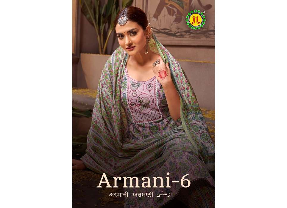 JT Armani Vol-6 -Dress Material -Wholesale Catalog