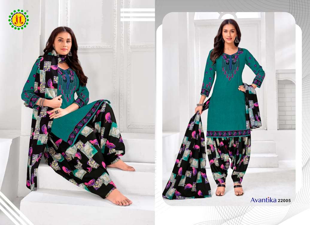 Jt Avantika 22 Cotton Dress Material Wholesale catalog