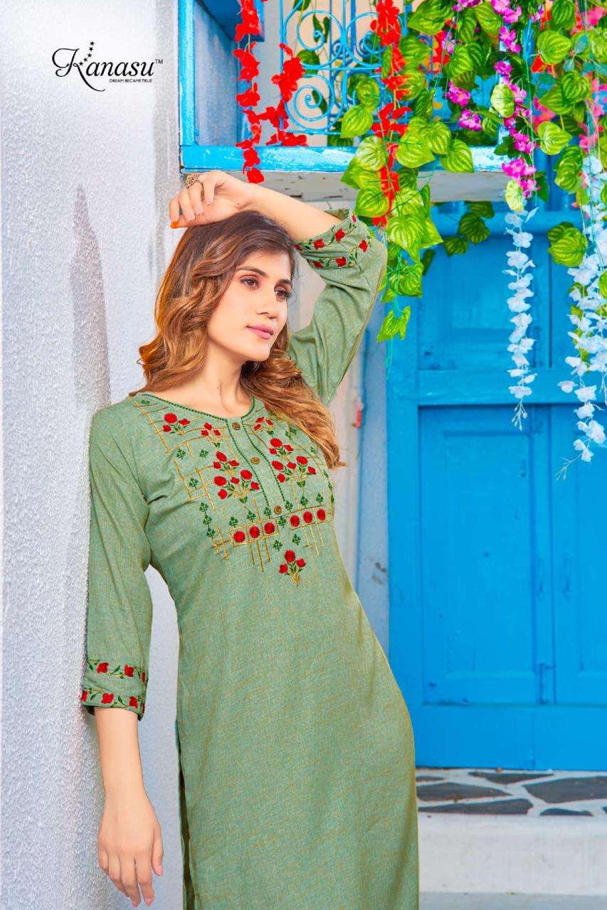 KANASU LOTUS VOL.2 Kurti Wholesale catalog