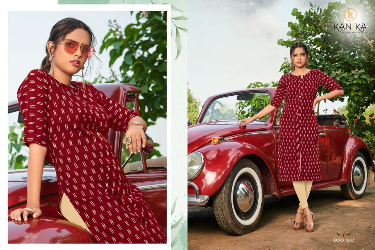 KANIKA SLUB IKKAT VOL-2 Kurti Wholesale catalog