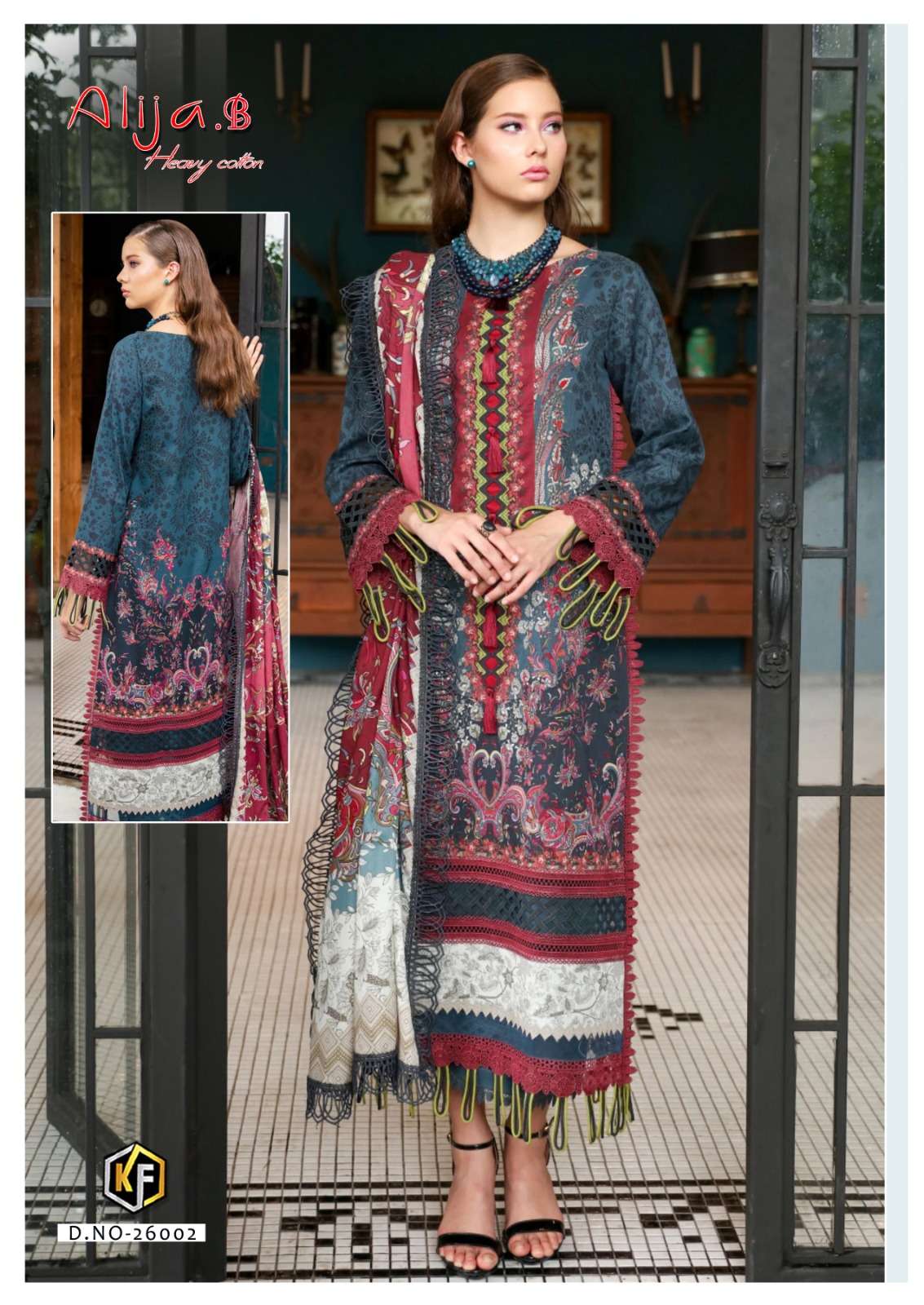 Keval Alija B Vol 26 Karachi Cotton Dress Material Wholesale catalog